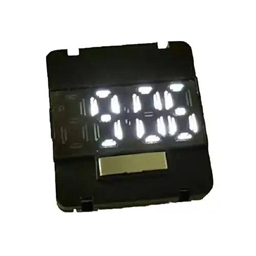 Бял LED сензорен електронен механизъм за часовник